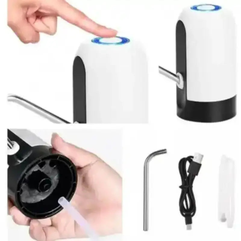 Bomba Automática de Água Elétrica Portátil Usb Galões Bebedouro