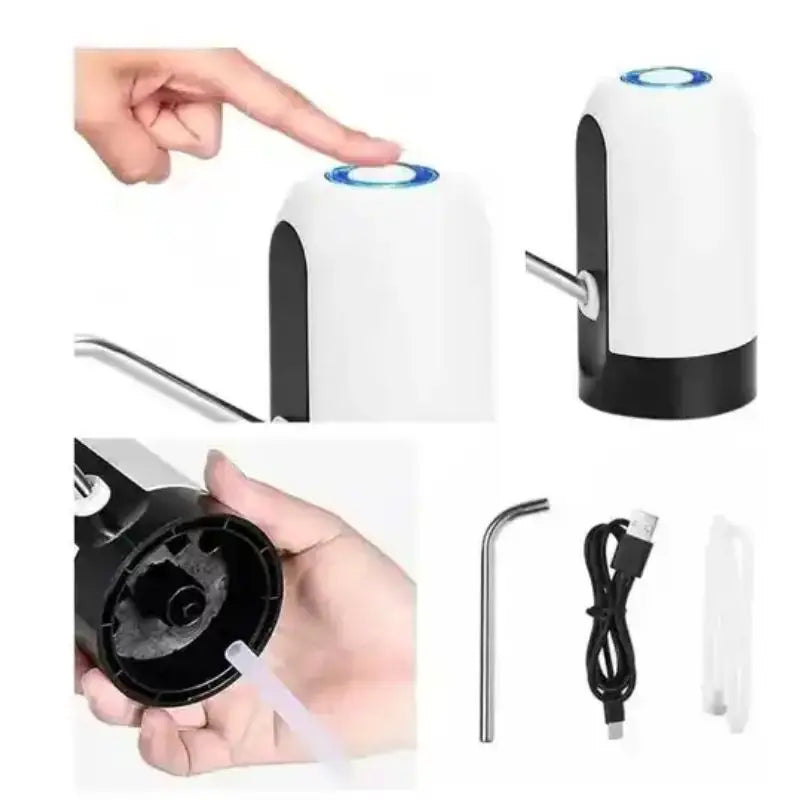 Bomba Automática de Água Elétrica Portátil Usb Galões Bebedouro